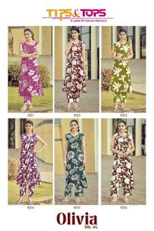 Tips & tops olivia vol 4 coord set wholesale cloth market in surat with price  - wholesale export
